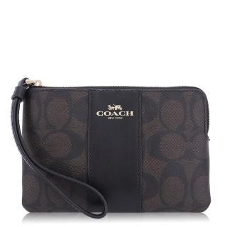 【COACH】經典 PVC / 小款 / 手拿包(深咖啡)