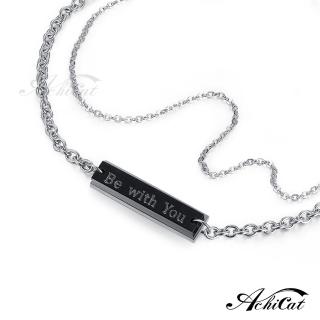 【AchiCat】手鍊．雙鍊式．長方牌(新年禮物．幸福時刻)