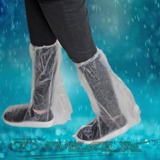 【omax】透明通用型雨鞋套-24雙(12包)