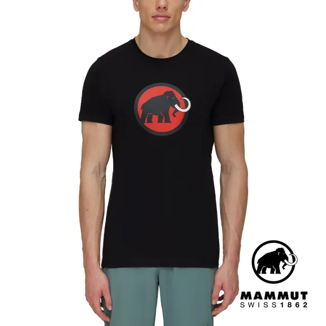 【Mammut 長毛象】Mammut Core T-Shirt Men Classic 機能短袖T恤 黑色 男款 #1017-05890