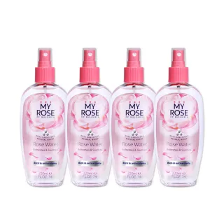 【MY ROSE 保加利亞】玫瑰純露調理噴霧220mlx4(總代理公司貨)