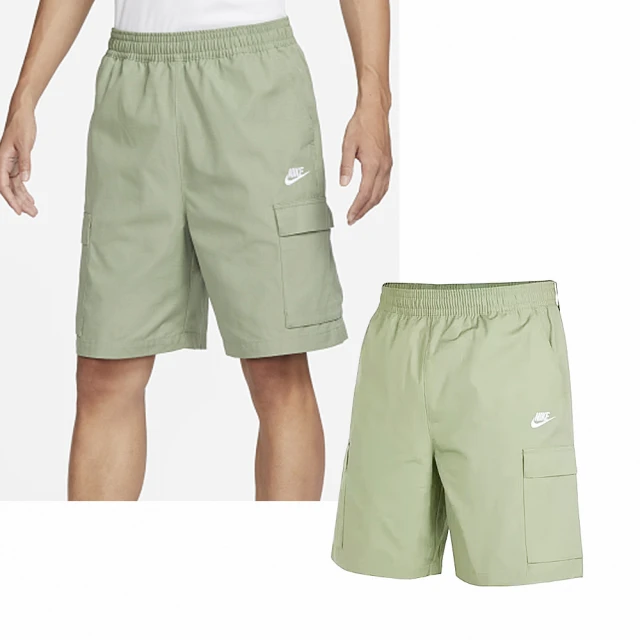 NIKE 耐吉 AS M NK CLUB CARGO SHORT 男 酪梨綠 口袋短褲 工作短褲 休閒(FB1247-386)