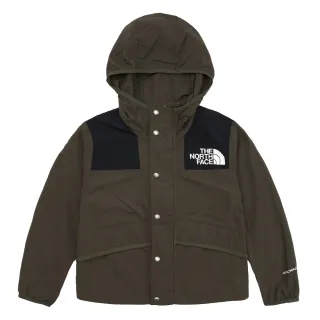 【The North Face 官方旗艦】北面兒童綠色防風防曬壓扣連帽外套｜8756BQW