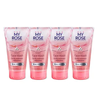 【MY ROSE 保加利亞】玫瑰臉部溫和去角質凝膠150mlx4(總代理公司貨)