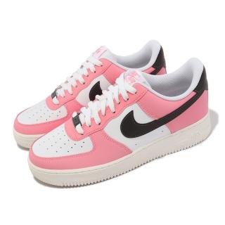 【NIKE 耐吉】休閒鞋 Air Force 1 07 男鞋 女鞋 粉紅 白 棕 皮革 低筒 AF1(FQ6850-621)