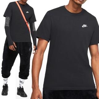 【NIKE 耐吉】AS M NSW Club Tee 男款 黑色 刺繡 休閒 運動 短袖 上衣AR4999-013