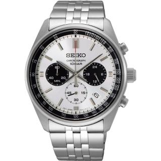 【SEIKO 精工】CS 紳士時尚三眼計時手錶-41.5mm 禮物(8T63-00W0S/SSB425P1)