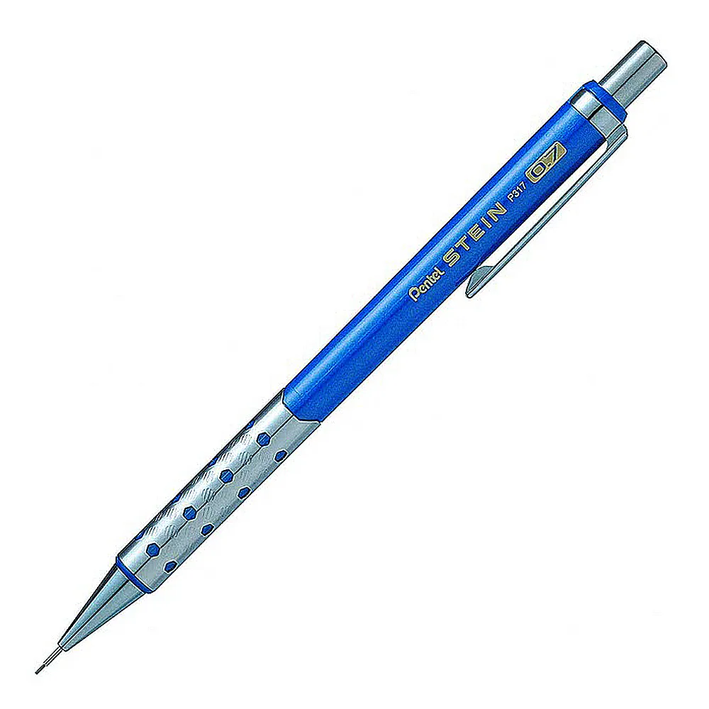 【PENTEL】Pentel飛龍XP-317MCX自動鉛筆0.7藍