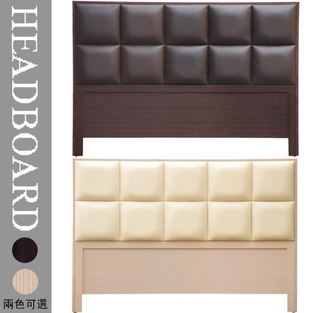 【HOME MALL-時尚方程式】雙人5尺床頭片(2色)