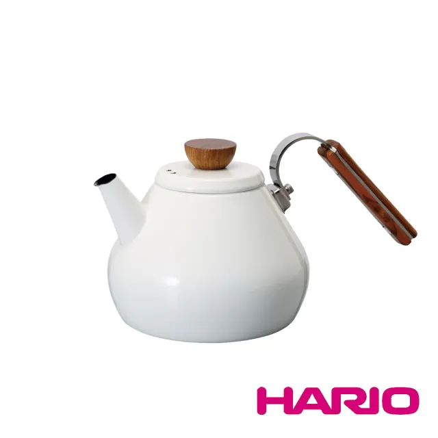 【HARIO】Bona琺瑯茶壺 800ml(BTK-80-W)