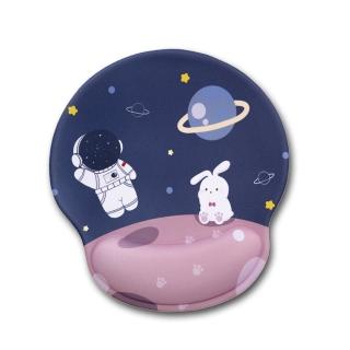【電腦周邊】太空人防滑護腕滑鼠墊(卡通 減壓 辦公 手託 手枕 護腕墊 滑鼠墊 手腕痠痛 鍵盤 辦公室)
