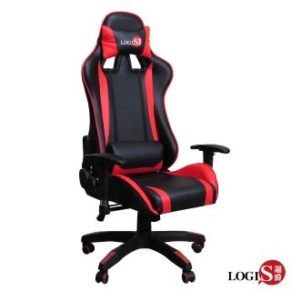 【LOGIS】極速皮面電競椅(辦公椅 電腦椅 主管椅 賽車椅 皮椅)