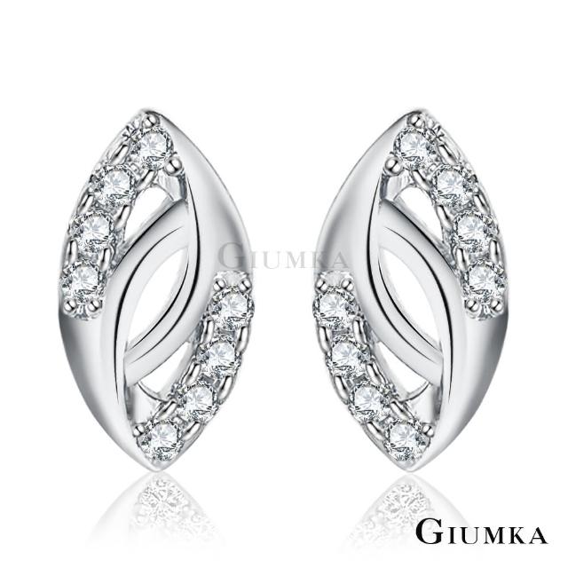 【GIUMKA】純銀耳環．開運．耳針式(銀色白款)