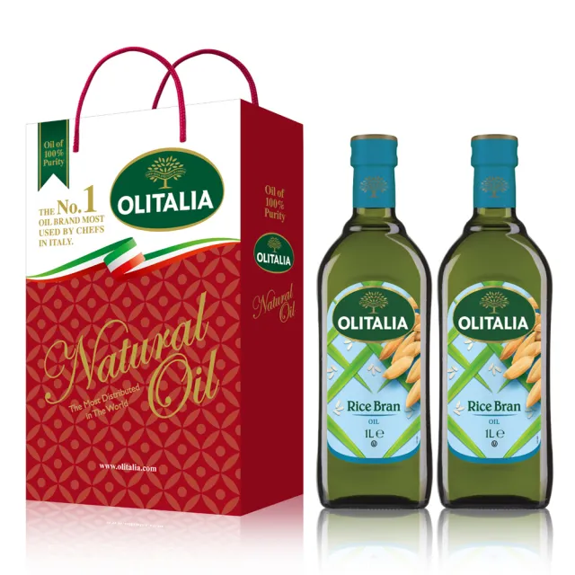 【Olitalia 奧利塔】純橄欖油1000mlx2瓶+玄米油1000mlx2瓶(+特級初榨橄欖油250mlx1瓶)