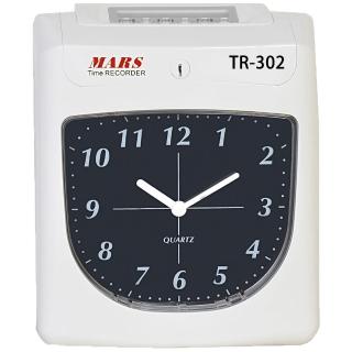 【MARS】TR-302 六欄位指標式微電腦雙色打卡鐘(贈100張卡片+10人卡匣)