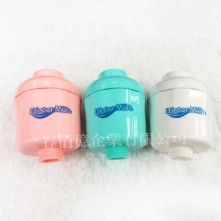 【water more 水摩爾】日本亞硫酸鈣奈米銀離子除氯沐浴器3入(附迷你增壓蓮蓬頭F1-1支)