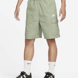 【NIKE 耐吉】梭織 工裝 寬鬆 機能風 短褲 休閒 AS M NK CLUB CARGO SHORT 男款 綠(FB1247386)