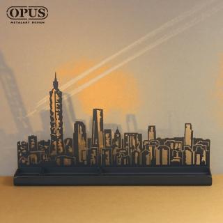 【OPUS東齊金工】印象臺北收納架/多功能/創意收納/桌上收納/桌上置物/收納小物(MU-bu02B 天際線 經典黑)
