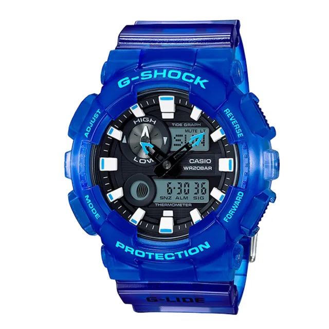 【CASIO卡西歐G-SHOCK 系列】夏威夷海洋風格設計_清爽造型風_夏日衝浪運動男錶(GAX-100MSA)