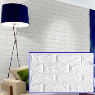 仿磚紋3D自黏壁貼大尺寸77*70cm(一片)