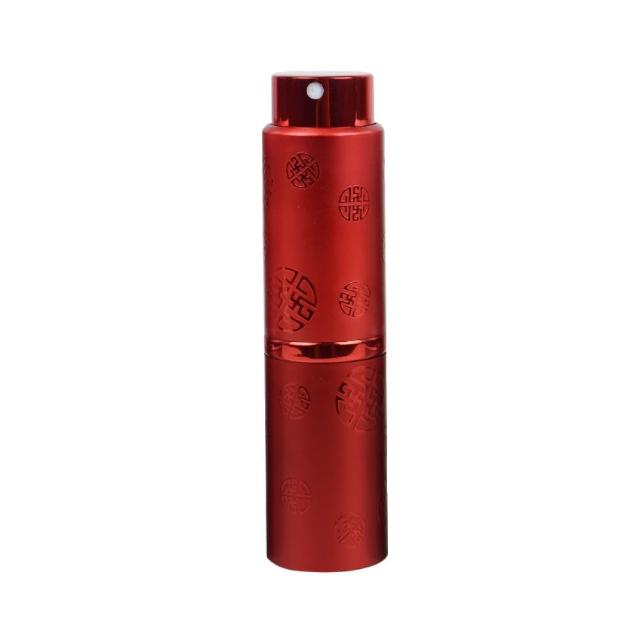 【MYBeauty】旋轉收納玻璃填充瓶15ml-囍字紅色(婚禮小物/香水分裝小噴瓶/玻璃分裝瓶/按壓噴瓶)