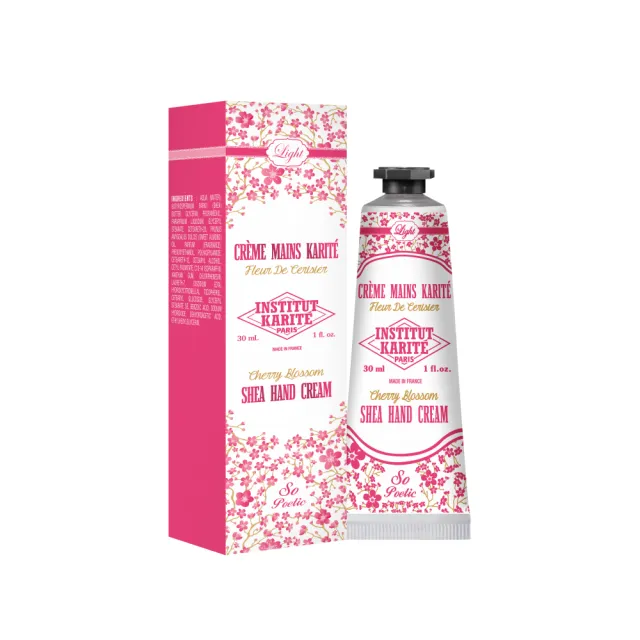 【Institut Karite Paris】巴黎乳油木櫻花清爽保濕護手霜(30ml)
