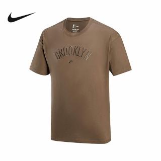 【NIKE 耐吉】NBA 布魯克林 籃網隊 短袖上衣 籃球 AS BKN M NK CTS PRM ESS SS TEE 男款 咖啡(FJ0562040)