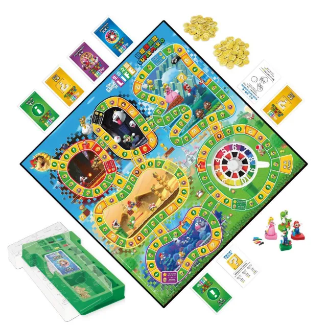 【ToysRUs 玩具反斗城】The Game of Life 生命之旅 超級瑪利歐版(瑪利歐 桌遊 兒童遊戲 親子遊戲 派對遊戲)