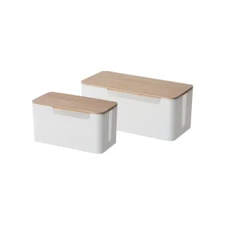 【JOEKI】木蓋電線收納盒-SN0310小號(電線收納盒 集線盒 電線收納 收納盒 充電線收納 充電線收納盒)