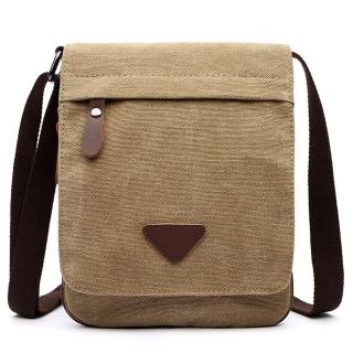 【巴黎精品】現貨+預購 側揹包帆布肩揹包(復古休閒斜背戶外男女包包6色a1cb59)