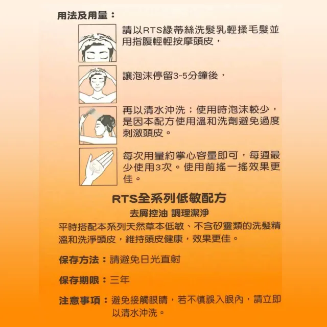 RTS綠蒂絲 去頭皮屑洗髮乳-溫和配方(200g/罐)