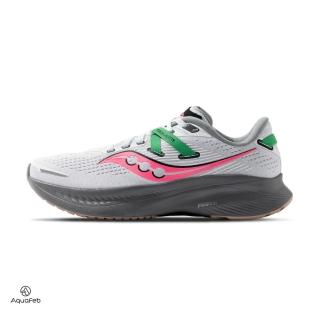 【SAUCONY 索康尼】Guide 16 女 白粉綠 支撐 舒適 訓練 運動 慢跑鞋 S10810-85