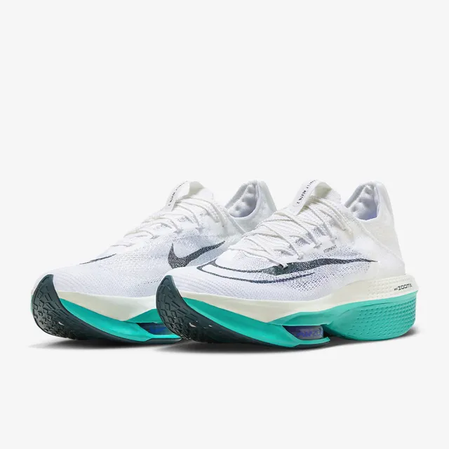 NIKE 耐吉 慢跑鞋 運動鞋 NIKE AIR ZOOM ALPHAFLY NEXT% 2 男鞋 白綠(DN3555100)