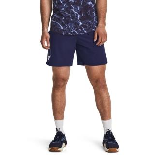 【UNDER ARMOUR】UA 男 Project Rock巨石強森系列 Woven 運動短褲 1377431-410(藍)