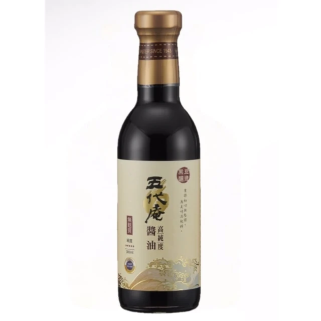 狀元醬油 五代庵高純度醬油300ml(五代庵高純度醬油300ml)