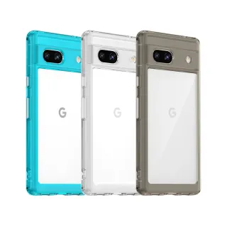 【晶透炫彩】Google Pixel 7a 四角氣囊防摔保護 軍規軟邊手機殼