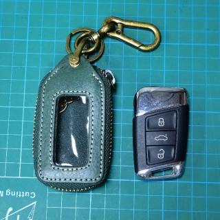 【巴黎精品】現貨+預購 鑰匙包真皮鑰匙扣(植鞣牛皮小巧手工男女包包6色a1bz46)