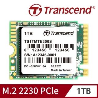 【Transcend 創見】MTE300S 1TB M.2 2230 PCIe Gen3x4 SSD固態硬碟(TS1TMTE300S 新舊包裝隨機出貨)
