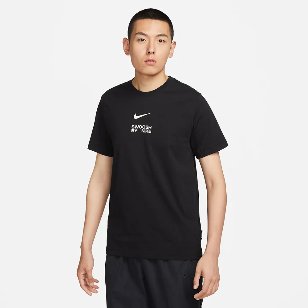 【NIKE 耐吉】上衣 男款 短袖上衣 運動 AS M NSW TEE BIG SWOOSH LBR 黑 FD1245-010