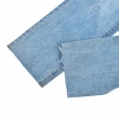【ILEY 伊蕾】抽鬚刷破八分牛仔直筒褲(淺藍色；M-XL；1221318613)