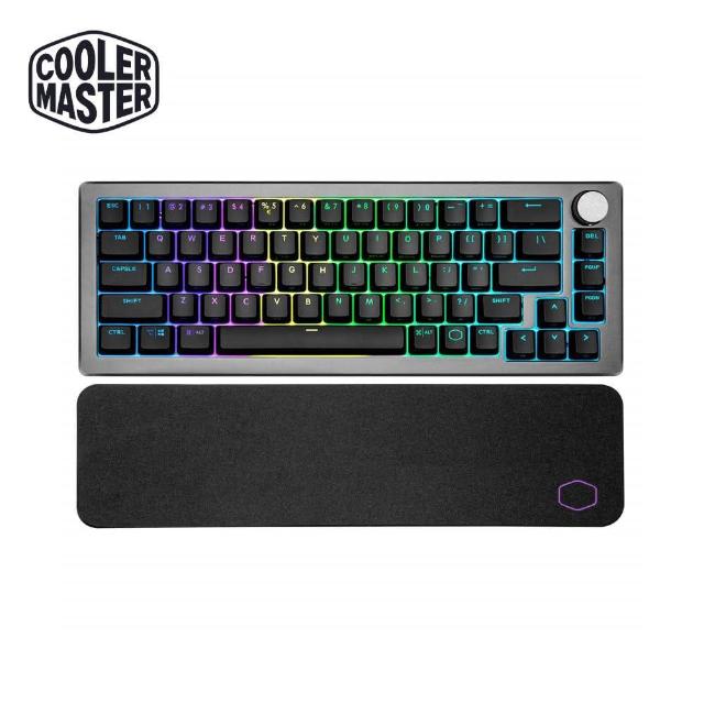 【Cooler Master 酷碼】CK721 青軸無線RGB機械式中文鍵盤(太空灰)