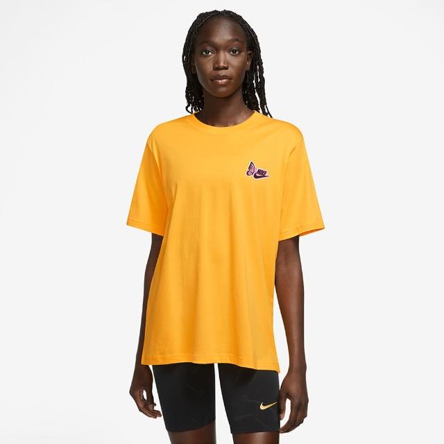 【NIKE 耐吉】上衣 女款 短袖上衣 運動 AS W NSW TEE OC 1 BF 黃 FD2548-739