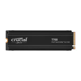 【Crucial 美光】T700 2TB 含散熱片 PCIe Gen5 NVMe M.2 固態硬碟 SSD(T7005-2TB)