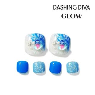 【DASHING DIVA】GLOW足部薄型凝膠美甲貼 稜鏡海邊(最新系列 超薄服貼 免照燈)