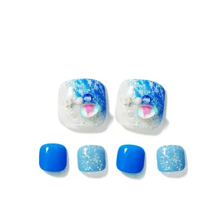 【DASHING DIVA】GLOW足部薄型凝膠美甲貼_棱鏡海邊(最新系列 超薄服貼 免照燈)