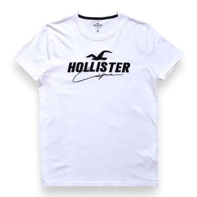 【HOLLISTER Co】海鷗 男生 經典刺繡文字 短袖T恤 男款 短TEE 多色多款(海鷗 男生 短袖 多款多色)