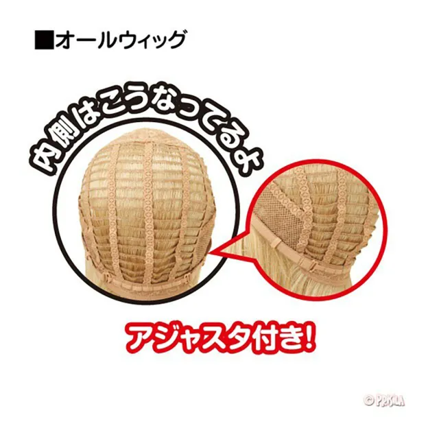 【COMBO!】日本製耐熱記憶絲親膚內裡假髮帽 整頂假髮 化療帽 化療假髮 自然感醫療假髮(自然黑/長捲髮)