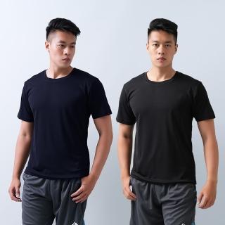 【遊遍天下】MIT臺灣製男款吸濕排汗抗UV機能圓領衫(M-3L T恤)