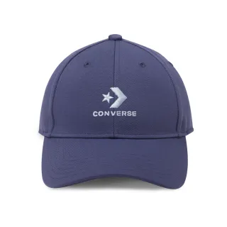 【CONVERSE】LOCKUP BASEBALL CAP 休閒帽 棒球帽 男帽 女帽 藍色_10022130-A13(10022130-A13)