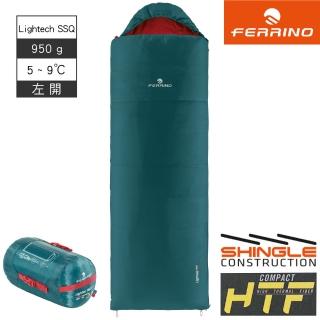 【Ferrino】Lightech SSQ 950 輕量化纖睡袋 86652(登山、露營、戶外、休閒、健行、百嶽、縱走、過夜)